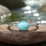 Z ARRON DESIGN Serenity Moonstone kobbertråd vedhæng halskæde