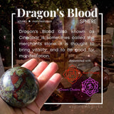 Dragonās Blood Jasper Sphere - sphere
