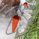 Red Jasper Crystal Pendulum