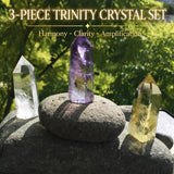 Þriggja stykki Trinity kristalsett