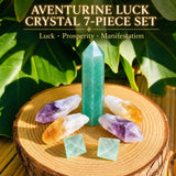 Aventurine Luck Crystal 7-delt sæt