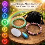 Heart Chakra Mala armbåndssæt🌈