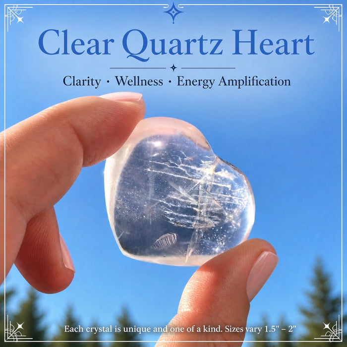 Coeur de quartz clair