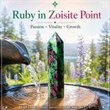 Rubin in Zoisit-Punkt