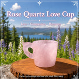 Coupe d'amour en quartz rose