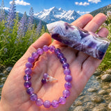 Pulsera Mala Labradorita Con Bolsa De Terciopelo