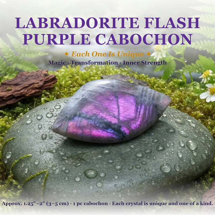 Labradorite Flash Purple Cabochon