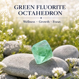 Octaèdre de fluorite verte