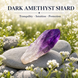Éclat de cristal d'améthyste sombre (moyen)