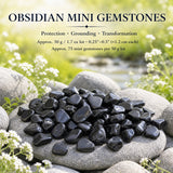 Obsidian Mini gimsteinar (50 grömm / 1,7 oz lota)