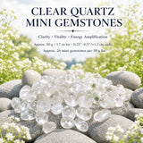 Tærir Quartz Mini gimsteinar (50 grömm / 1,7 oz. Lot)