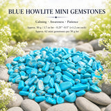 Bláir Howlite lítill gimsteinar (50 grömm / 1,7 oz. lot)