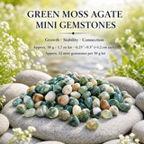 Green Moss Agate Mini gimsteinar (50 grömm / 1,7 oz. Lot)