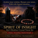 SAVE 62% - Spirit of Insite – Red Obsidian Crystal Totem Set