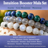 Intuition Booster 3-PC Crystal Mala armbåndssæt