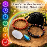 Rod Chakra Mala armbåndssæt 🌈
