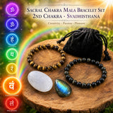 Sacral Chakra Mala armbåndssæt🌈