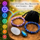 Third Eye Chakra Mala armbåndssæt🌈