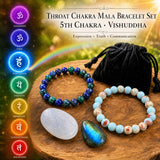 Hals Chakra Mala armbåndssæt🌈