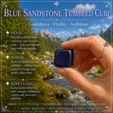 Blauer Sandstein-Trommelwürfel