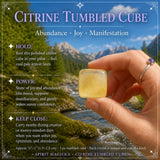 Citrin Trommelwürfel