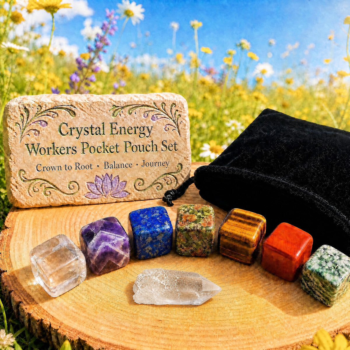 Crystal Energy Workers Pocket Pouch Set