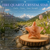 Fire Quartz Crystal Star + Mala Bracelets Gift Set