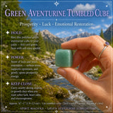 Grüner Aventurin-Trommelwürfel