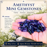 Amethyst lítill gimsteinar (50 grömm / 1,7 oz. lota)