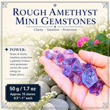 Améthyste brute (lot de 50 grammes / 1,7 oz)