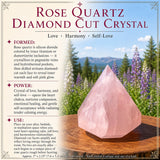Cristal de lapidação de diamante de quartzo rosa