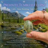 Prehnit Trommelstein Ellipse