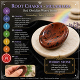 Ekki hafa áhyggjur Stones Chakra Set Pouch Set