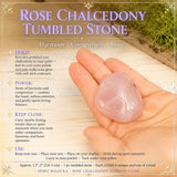 Rosen Chalcedon Trommelstein