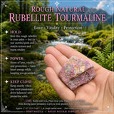 Gróft náttúrulegt Rubellite Tourmaline