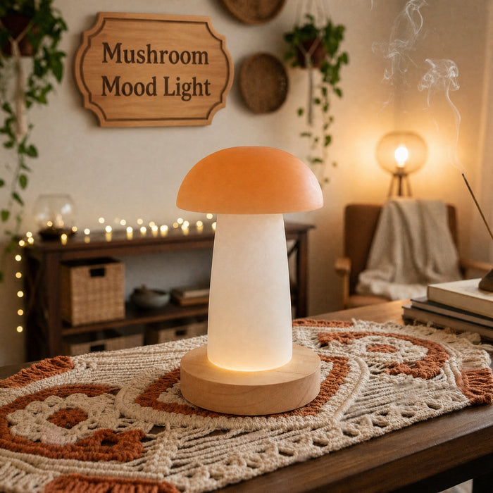 Lumière d'ambiance en cristal (pyramide moyenne en quartz transparent)
