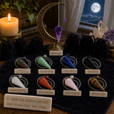 Ametyst Macrame vedhæng halskæde