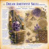 Dream Amethyst höfuðkúpa (meðalstærð)