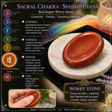 Ekki hafa áhyggjur Stones Chakra Set Pouch Set