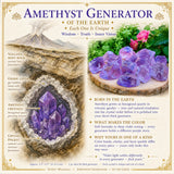 Amethyst rafall (stutt og þykkt)