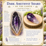 Éclat de cristal d'améthyste sombre (moyen)