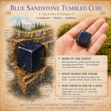 Blauer Sandstein-Trommelwürfel