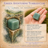 Grüner Aventurin-Trommelwürfel