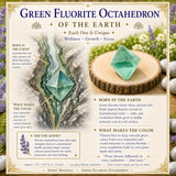 Octaèdre de fluorite verte