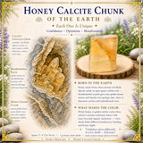 Morceau de calcite au miel