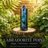 27-delt krystalgenerator og kuglesæt med Flash Labradorite