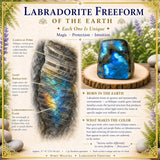 Forme libre de labradorite