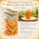 Orange Calcite Mini Crystal Point