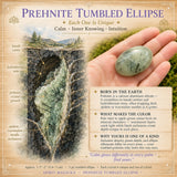 Prehnit Trommelstein Ellipse