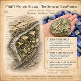 Pyrite Natural Rough - gæfusteinninn